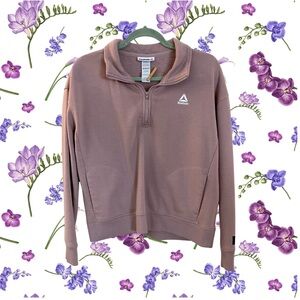 Reebok - Dusty Rose - Half-Zip Sweatshirt